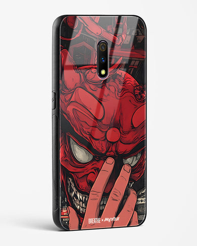 Oni Mask [BREATHE] Glass Case Phone Cover (Oppo)