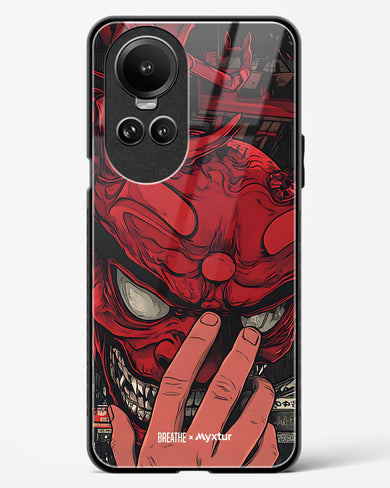 Oni Mask [BREATHE] Glass Case Phone Cover (Oppo)