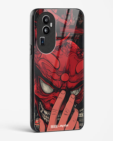 Oni Mask [BREATHE] Glass Case Phone Cover (Oppo)