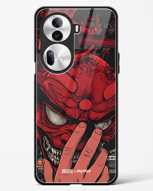 Oni Mask [BREATHE] Glass Case Phone Cover (Oppo)