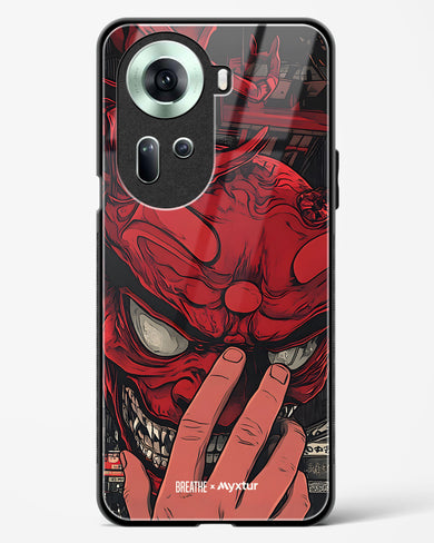 Oni Mask [BREATHE] Glass Case Phone Cover (Oppo)