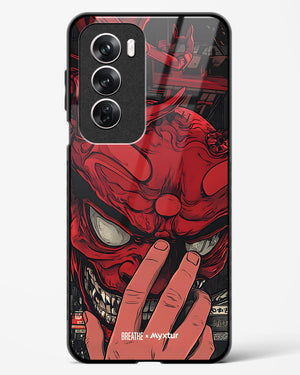 Oni Mask [BREATHE] Glass Case Phone Cover (Oppo)
