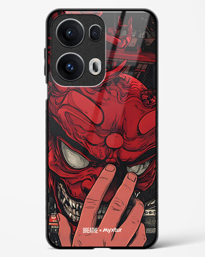 Oni Mask [BREATHE] Glass Case Phone Cover (Oppo)