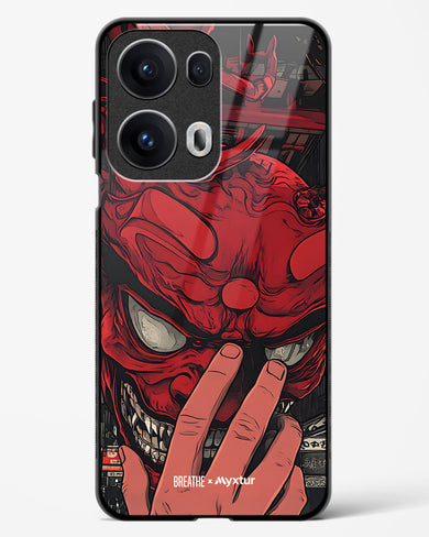 Oni Mask [BREATHE] Glass Case Phone Cover (Oppo)