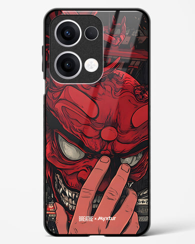 Oni Mask [BREATHE] Glass Case Phone Cover (Oppo)