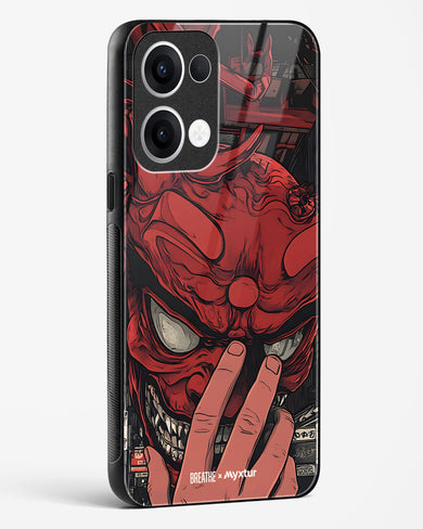 Oni Mask [BREATHE] Glass Case Phone Cover (Oppo)