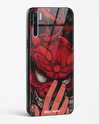 Oni Mask [BREATHE] Glass Case Phone Cover (Oppo)