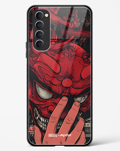 Oni Mask [BREATHE] Glass Case Phone Cover (Oppo)