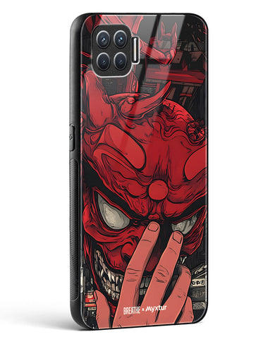 Oni Mask [BREATHE] Glass Case Phone Cover (Oppo)