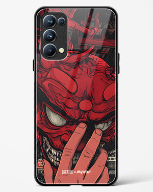 Oni Mask [BREATHE] Glass Case Phone Cover (Oppo)