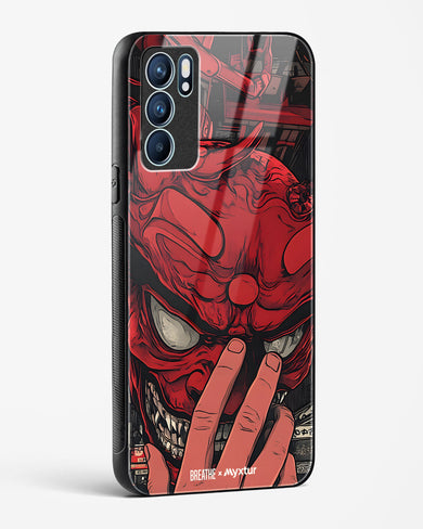 Oni Mask [BREATHE] Glass Case Phone Cover (Oppo)