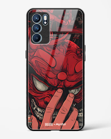 Oni Mask [BREATHE] Glass Case Phone Cover (Oppo)