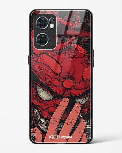 Oni Mask [BREATHE] Glass Case Phone Cover (Oppo)