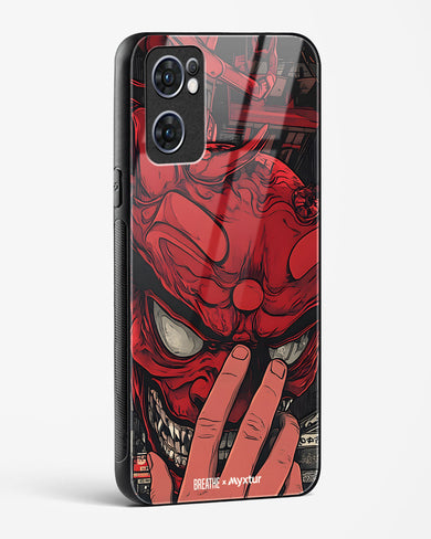 Oni Mask [BREATHE] Glass Case Phone Cover (Oppo)