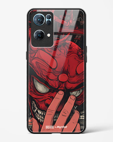 Oni Mask [BREATHE] Glass Case Phone Cover (Oppo)