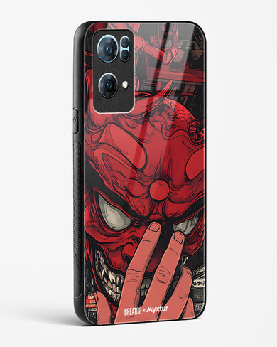 Oni Mask [BREATHE] Glass Case Phone Cover (Oppo)