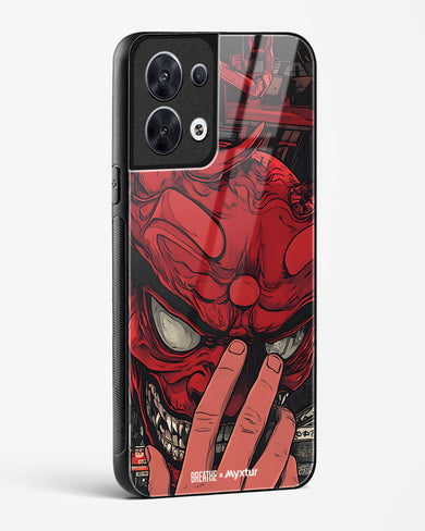 Oni Mask [BREATHE] Glass Case Phone Cover (Oppo)