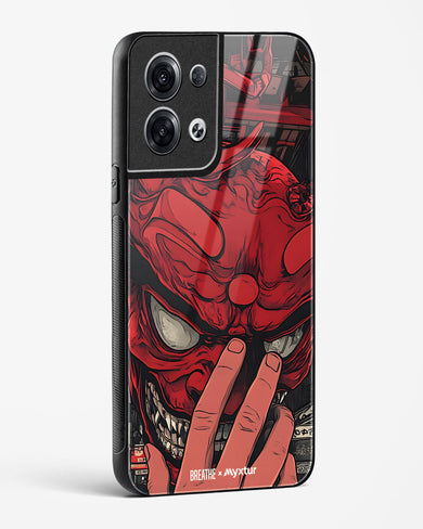 Oni Mask [BREATHE] Glass Case Phone Cover (Oppo)