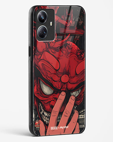 Oni Mask [BREATHE] Glass Case Phone Cover (Realme)