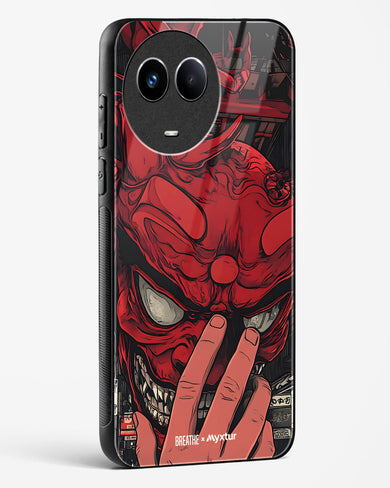 Oni Mask [BREATHE] Glass Case Phone Cover (Realme)