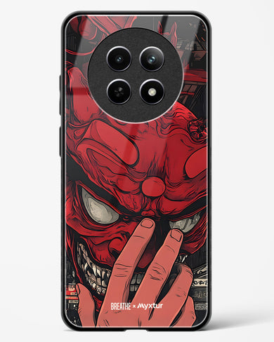 Oni Mask [BREATHE] Glass Case Phone Cover (Realme)