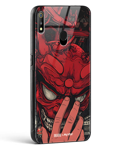 Oni Mask [BREATHE] Glass Case Phone Cover (Realme)