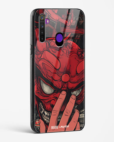 Oni Mask [BREATHE] Glass Case Phone Cover (Realme)