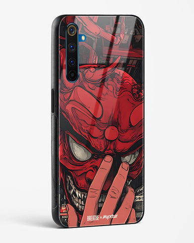 Oni Mask [BREATHE] Glass Case Phone Cover (Realme)