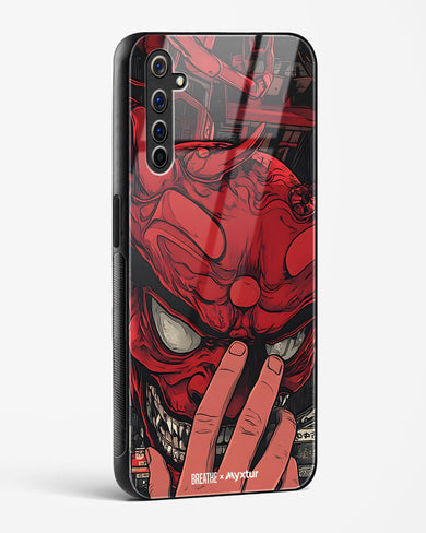 Oni Mask [BREATHE] Glass Case Phone Cover (Realme)