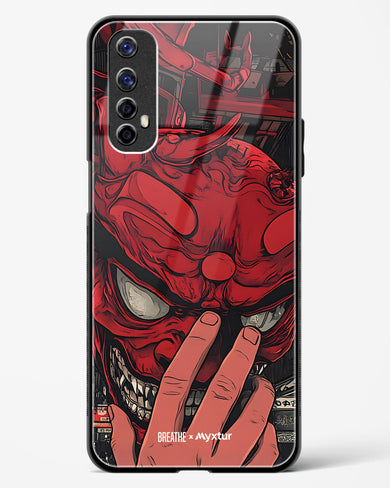 Oni Mask [BREATHE] Glass Case Phone Cover (Realme)