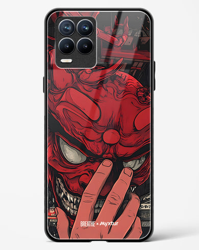 Oni Mask [BREATHE] Glass Case Phone Cover (Realme)