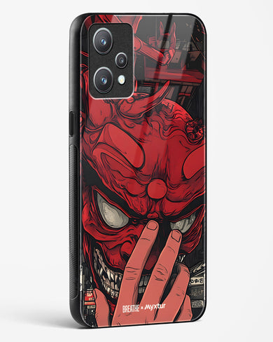 Oni Mask [BREATHE] Glass Case Phone Cover (Realme)