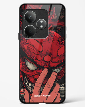 Oni Mask [BREATHE] Glass Case Phone Cover (Realme)