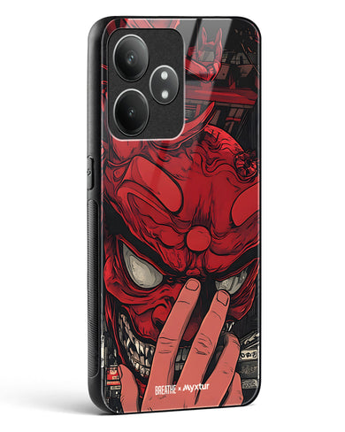 Oni Mask [BREATHE] Glass Case Phone Cover (Realme)