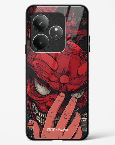 Oni Mask [BREATHE] Glass Case Phone Cover (Realme)