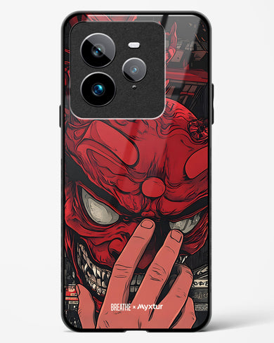 Oni Mask [BREATHE] Glass Case Phone Cover (Realme)