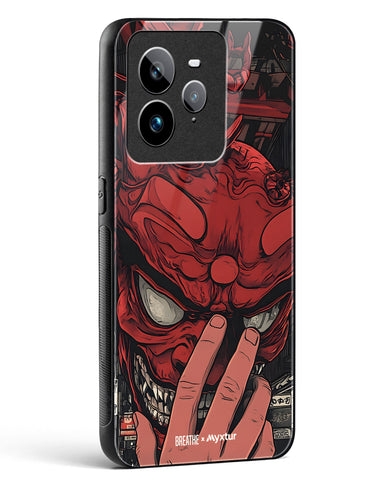 Oni Mask [BREATHE] Glass Case Phone Cover (Realme)