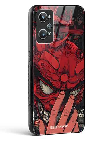 Oni Mask [BREATHE] Glass Case Phone Cover (Realme)