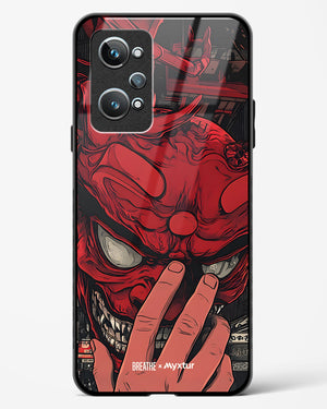 Oni Mask [BREATHE] Glass Case Phone Cover (Realme)