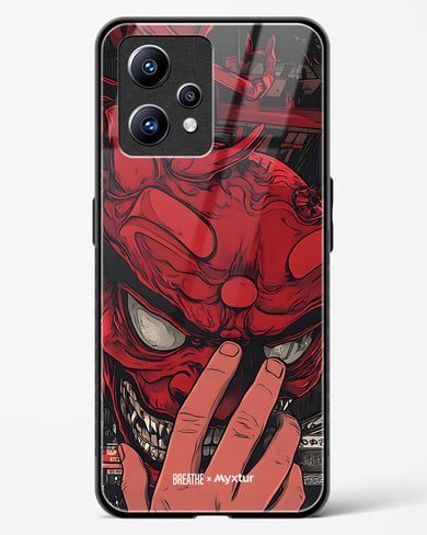 Oni Mask [BREATHE] Glass Case Phone Cover (Realme)