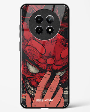 Oni Mask [BREATHE] Glass Case Phone Cover (Realme)