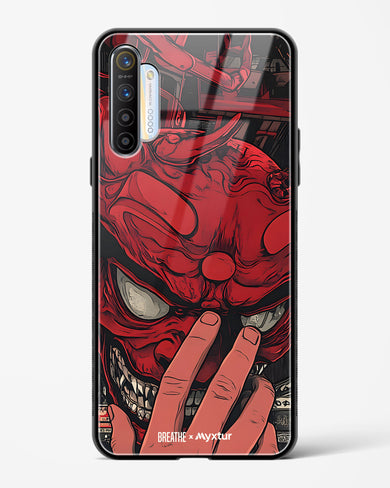 Oni Mask [BREATHE] Glass Case Phone Cover (Realme)