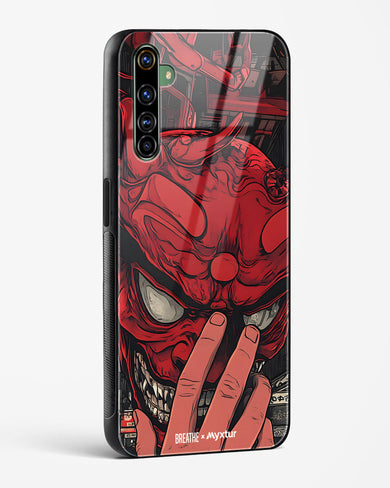 Oni Mask [BREATHE] Glass Case Phone Cover (Realme)