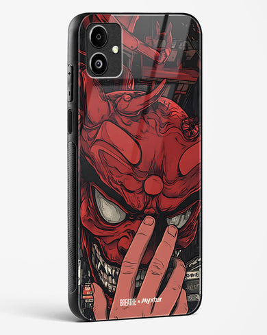 Oni Mask [BREATHE] Glass Case Phone Cover (Samsung)
