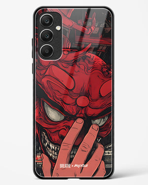 Oni Mask [BREATHE] Glass Case Phone Cover (Samsung)