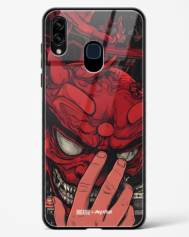 Oni Mask [BREATHE] Glass Case Phone Cover (Samsung)