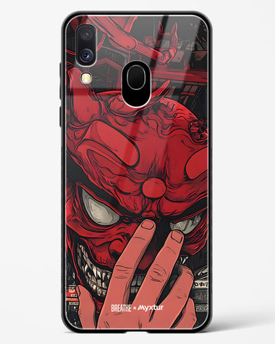 Oni Mask [BREATHE] Glass Case Phone Cover (Samsung)