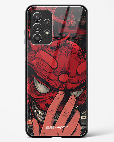 Oni Mask [BREATHE] Glass Case Phone Cover (Samsung)