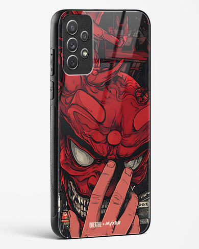 Oni Mask [BREATHE] Glass Case Phone Cover (Samsung)