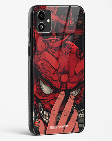 Oni Mask [BREATHE] Glass Case Phone Cover (Samsung)